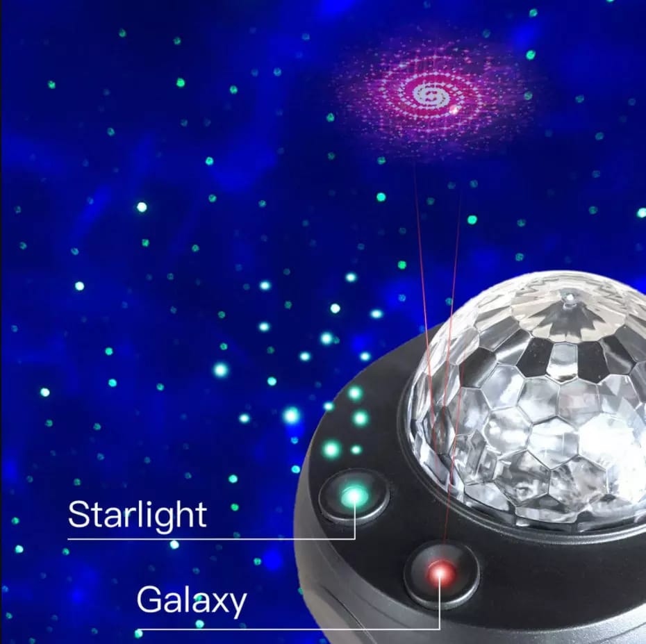 Galaxy Star Projector Night Light with Bluetooth Speaker & Remote