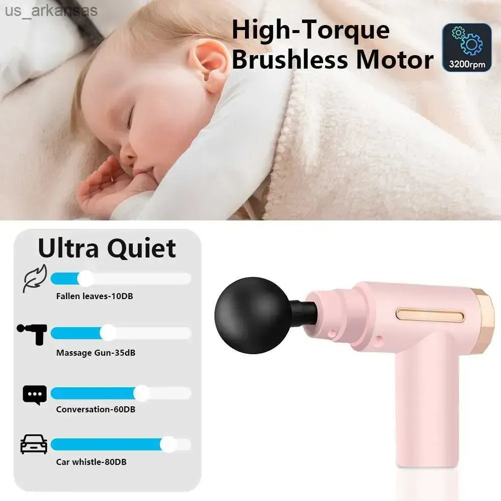 4-in-1 Massage Gun – Deep Tissue Percussion Muscle Massager