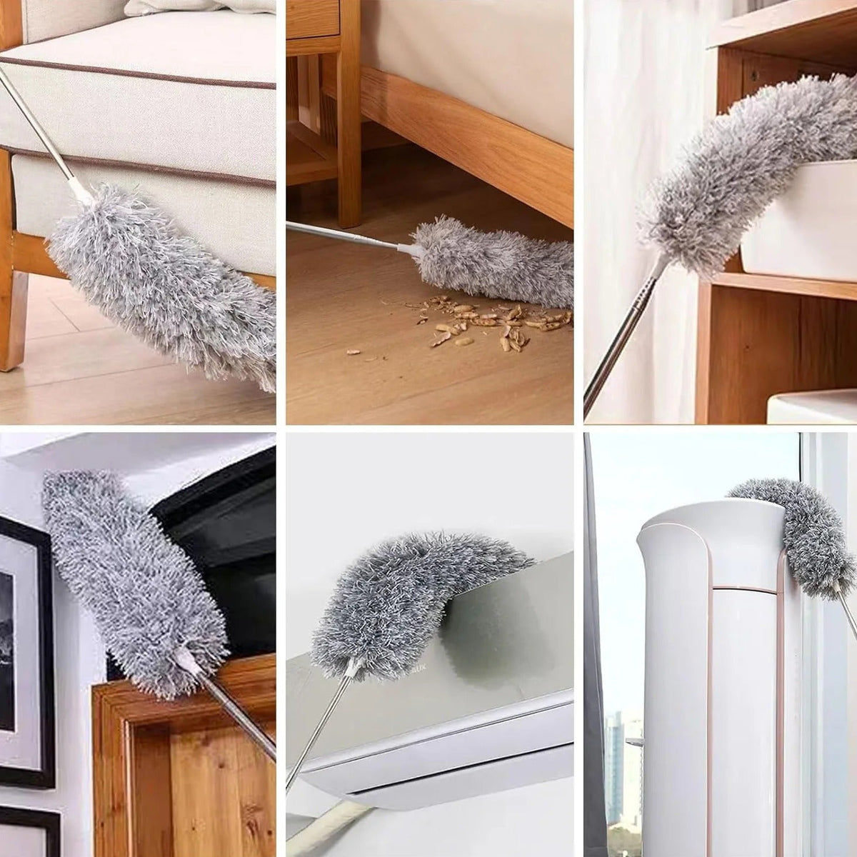 Extendable Microfiber Duster – 2.25M Bendable Ceiling Fan Cleaner