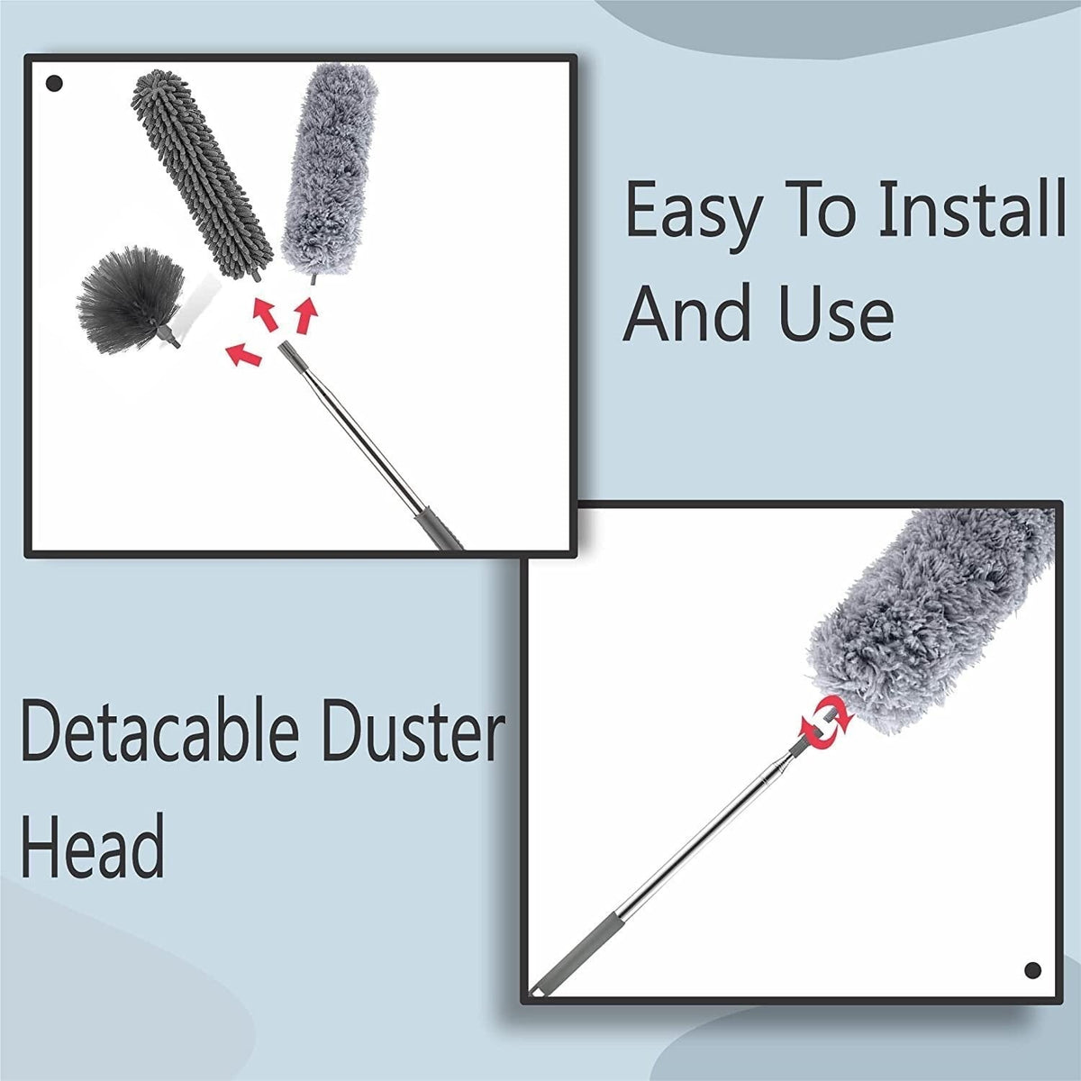 Extendable Microfiber Duster – 2.25M Bendable Ceiling Fan Cleaner